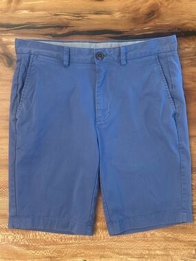 Brooks Brothers Men's Blue Chino 
Shorts Size 32 Flat Front Casual Preppy